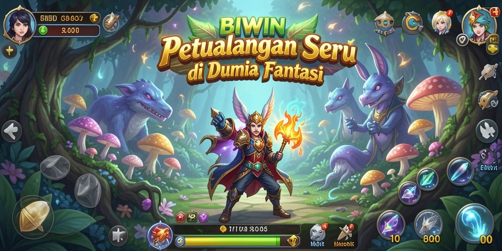 Tampilan menarik dari gameplay BIWIN yang seru dan interaktif.