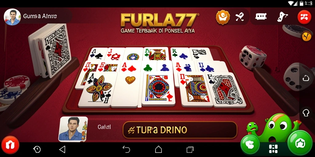 Tampilan seru gameplay Domino di FURLA77