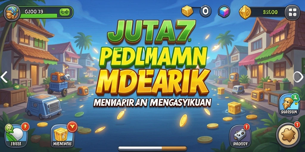 Tangkapan layar utama JUTA7 menampilkan gameplay Idle yang menarik.