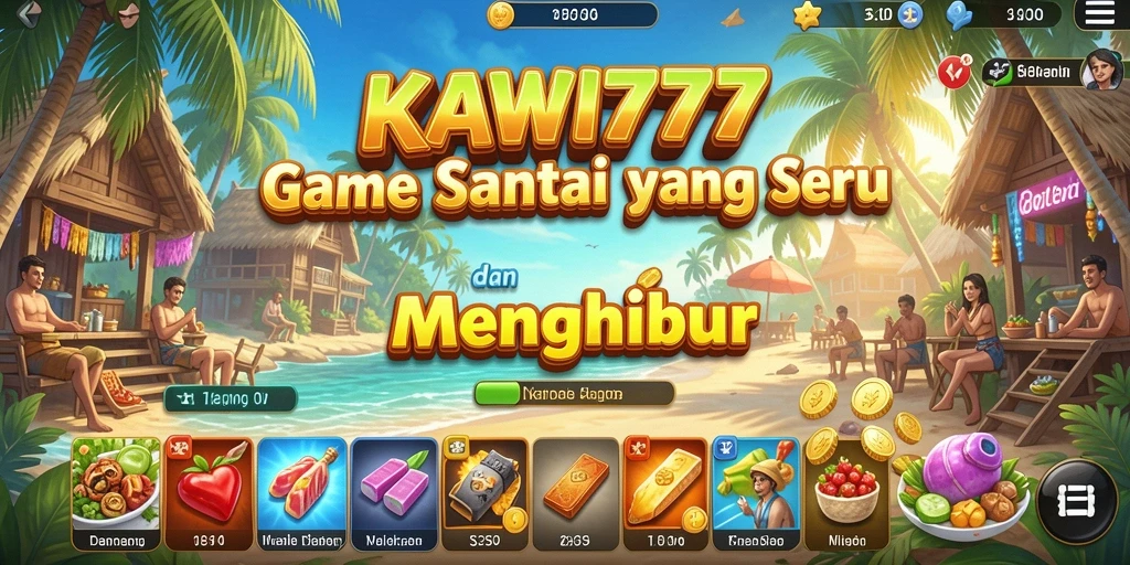 Tampilan gameplay KAWI777 dengan berbagai level menantang.